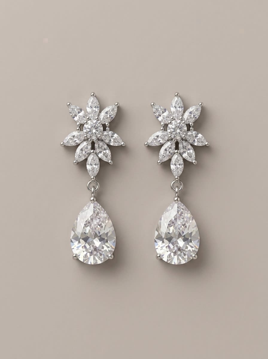 Starflower Teardrop Earrings