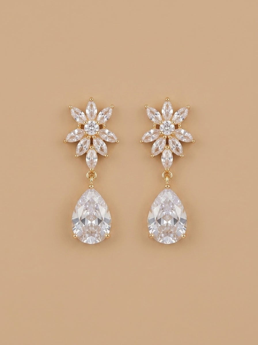 Starflower Teardrop Earrings