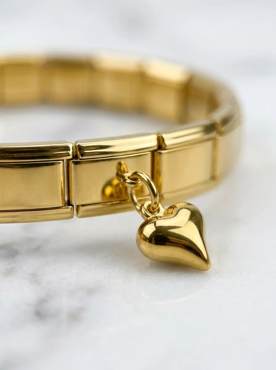 Golden Italian Charm Story Bracelet - Image 4