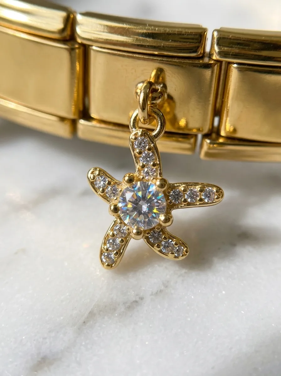 Golden Italian Charm Story Bracelet - Image 5