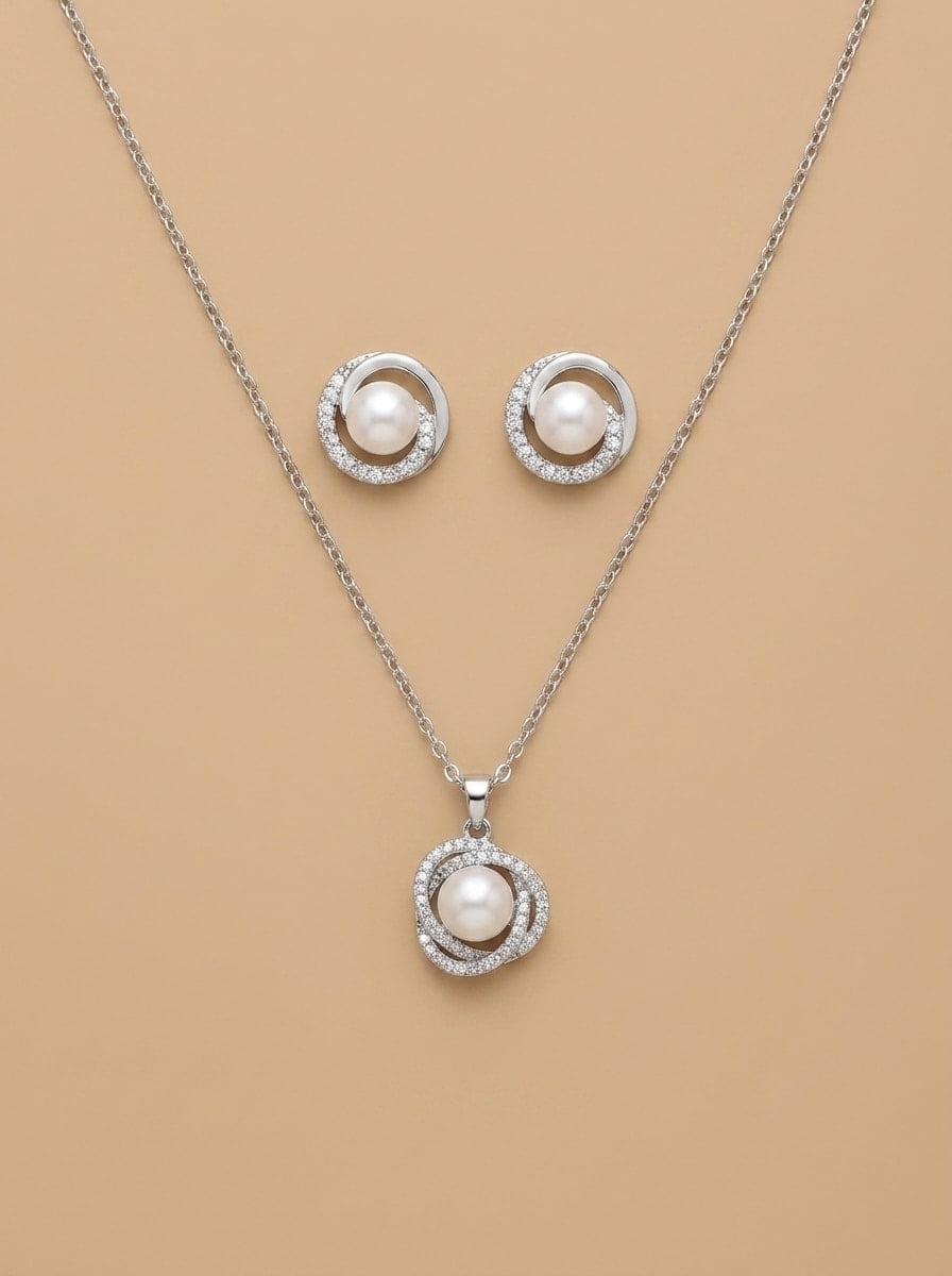 Classic Pearl Circle Set