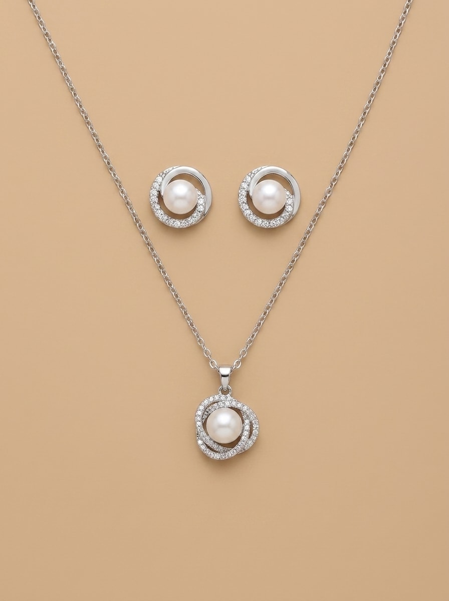 Classic Pearl Circle Set - Image 1