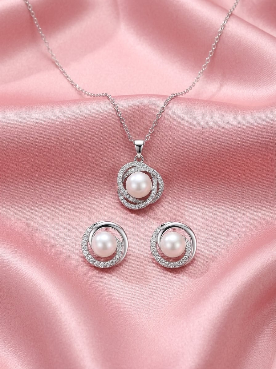 Classic Pearl Circle Set - Image 4