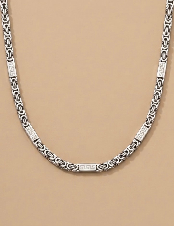 Classic Greek Pattern Necklace - Image 1