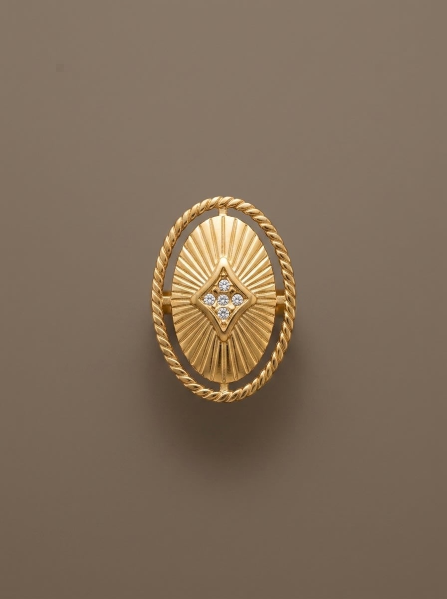 Nova Crest Adjustable Ring