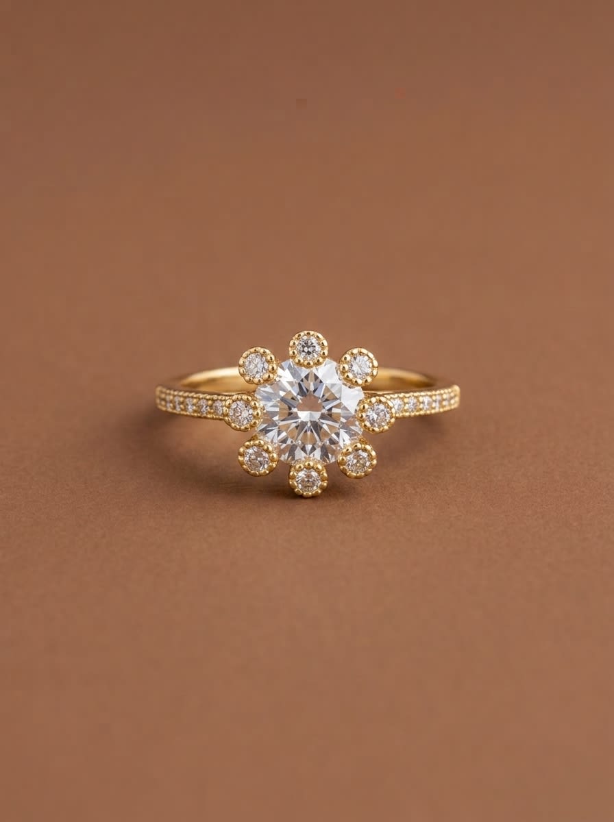 Floral Aurora Adjustable Ring - Image 1