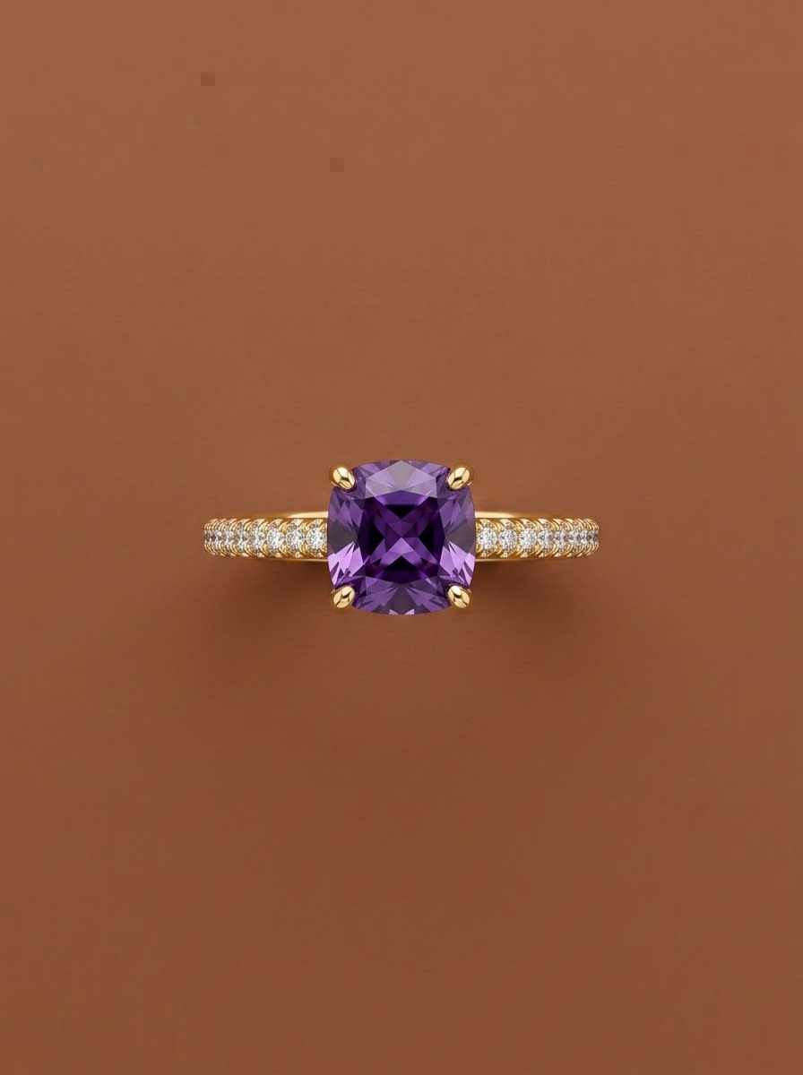 Violet Luxe Adjustable Ring - Image 1