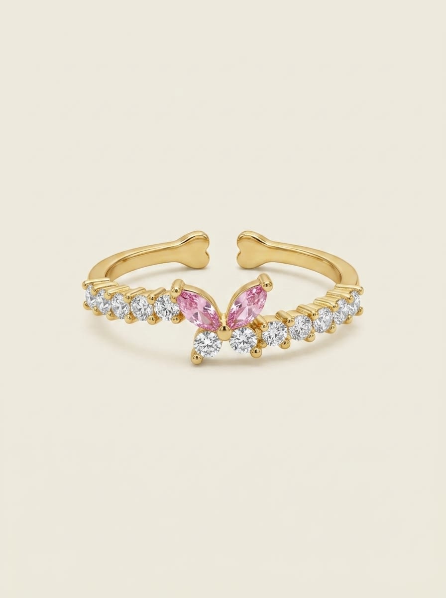 Blush Flutter Adjustable Ring - Image 1