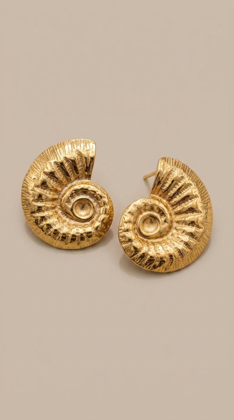 Terra Ammonite Earrings