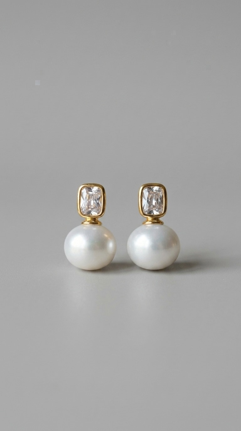 Lumiere Pearl & Crystal Drops - Image 1