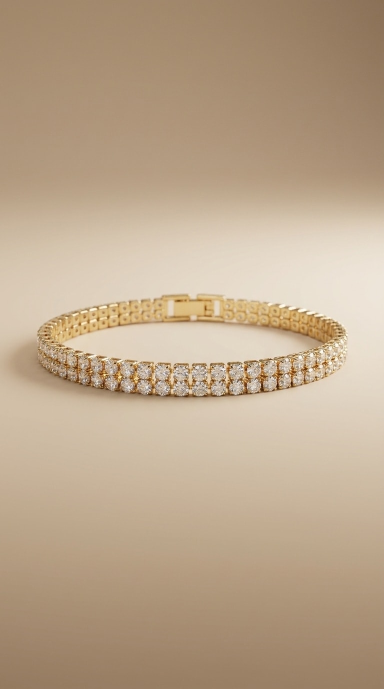 DOUBLE DRIP TENNIS BRACELET - Image 1