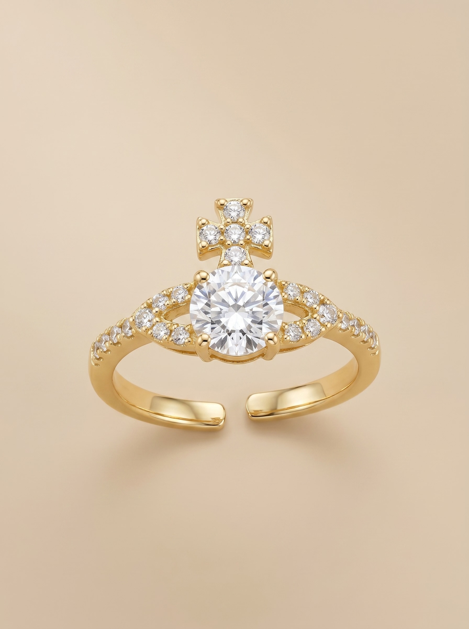 Orb Cross Ring - Image 1
